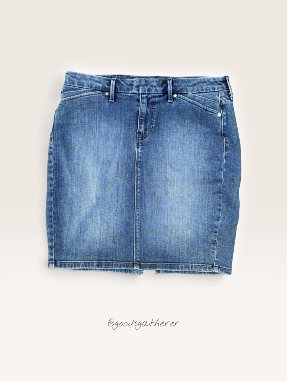 Levi’s Denim Mini Skirt Women’s 8/29 Blue Stretch Pencil Jean Skirt
